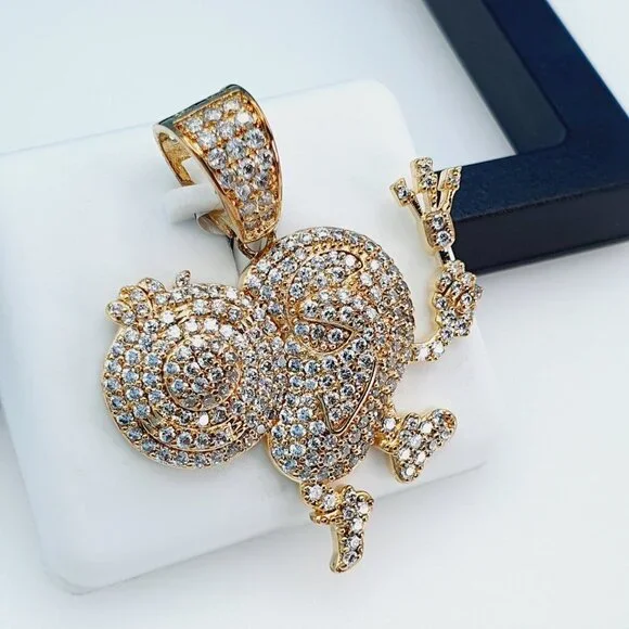 925 Sterling Silver Cubic Zirconia Pendant, UU1P6A6010